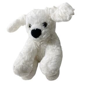 Fluffuns White Puppy, Soft, floppy ears, 10"